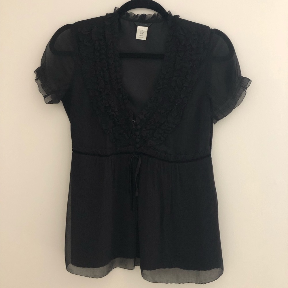 J.Crew BLACK BLOUSE